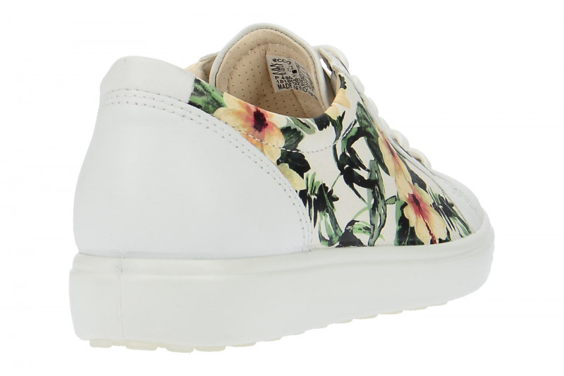 Ecco Schuhe Soft 7 weiß Blumen Print