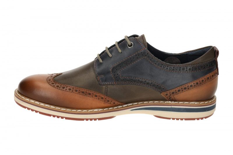 Pikolinos Avila Schuhe braun grün Herren Wingtips M1T-4191C1