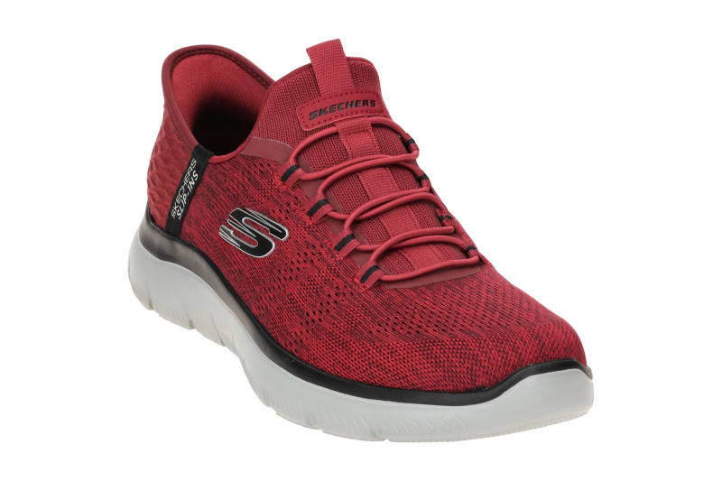 Skechers Summits Schuhe rot melange Slip-Ins 232469