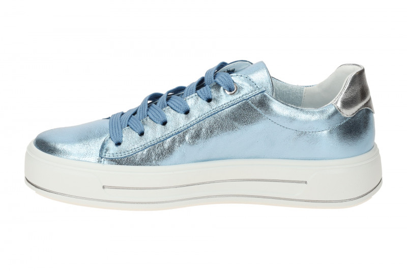 ARA Canberra Plateau Schuhe sky blau metallic H-Weite 12-23003