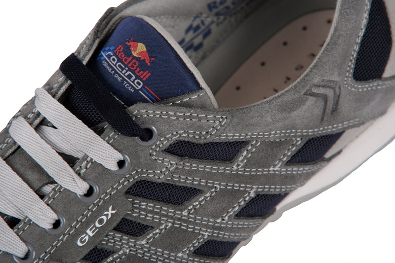 Geox Snake Red Bull Schuhe grau blau U11B9A