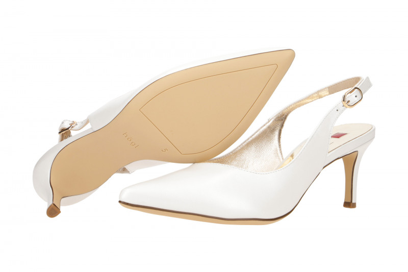 Högl Boulevard Sling Pumps weiß perlweiß 6203