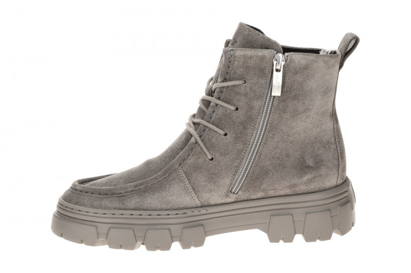 Paul Green Stiefel Boots grau Velour Mokassin 5499