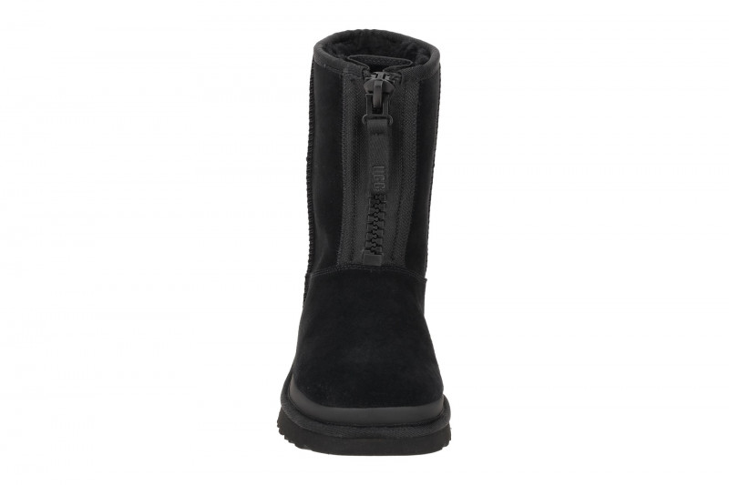 UGG CLASSIC SHORT ZIPPER TAPE LOGO Stiefel schwarz 1144035
