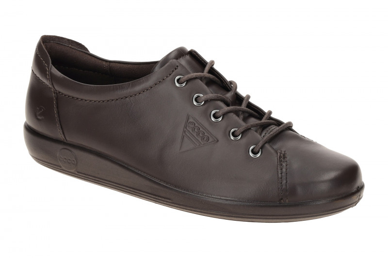 Ecco Soft 2 Schuhe braun mocha Schnürer 206503
