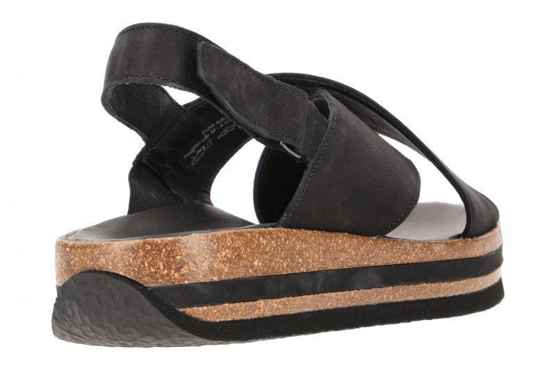 Think Zega Sandale schwarz Nubuck 388