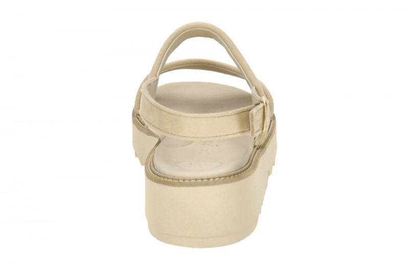Paul Green Plateau Sandalen beige sand Velour 6214