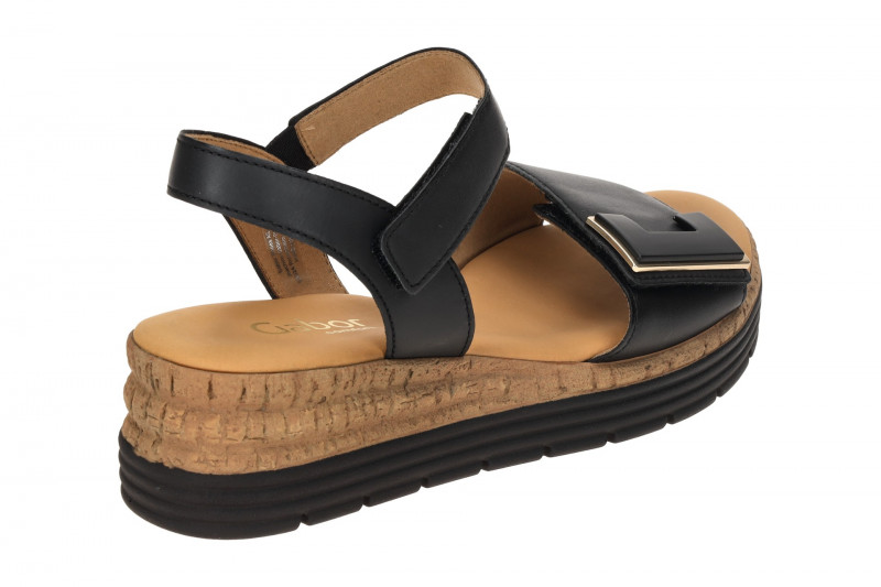 Gabor Keil Sandale schwarz Glattleder 82.700.57