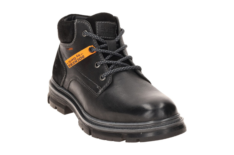 Dockers Schuhe Stiefelette schwarz Herren dünn gefüttert 59MH001