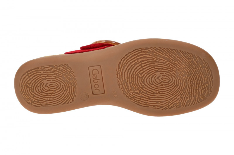 Gabor Zehentrenner Pantolette rot 63.701.15