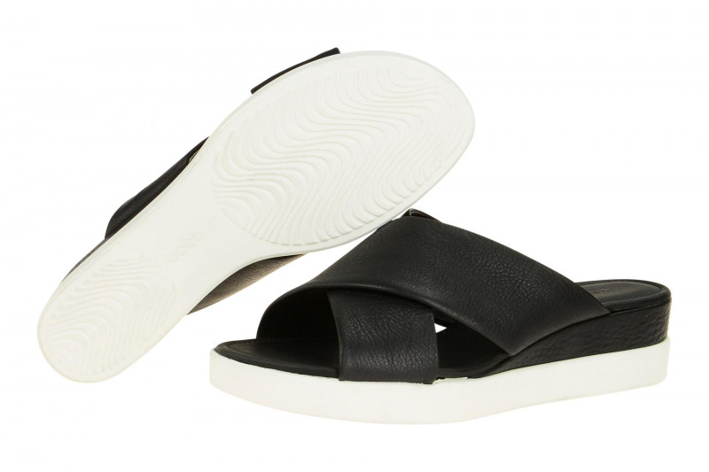 Ecco Plateau Pantolette Touch schwarz - 26030311001