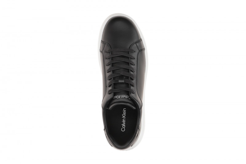Calvin Klein Schuhe Low Top Lace Sneakers schwarz Glattleder