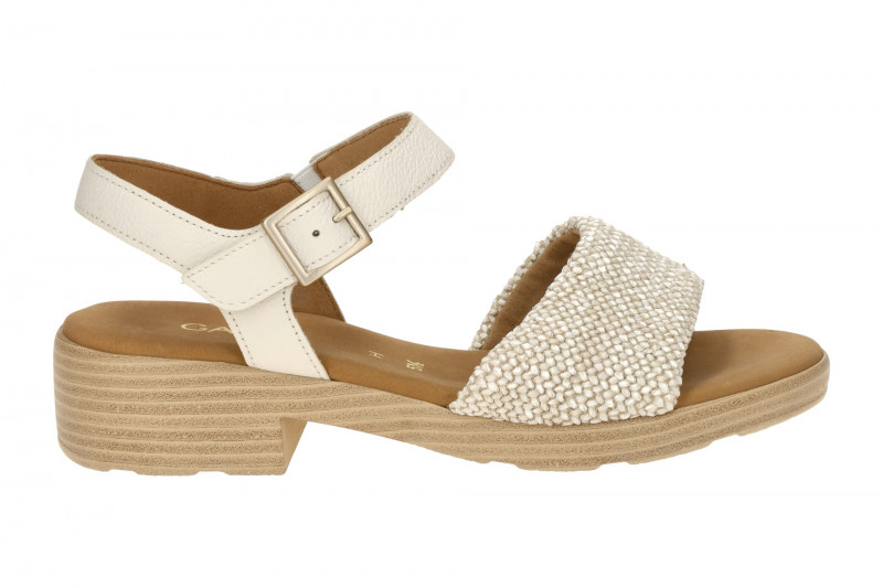 Gabor Sandalette weiß beige H-Weite 82.814.61
