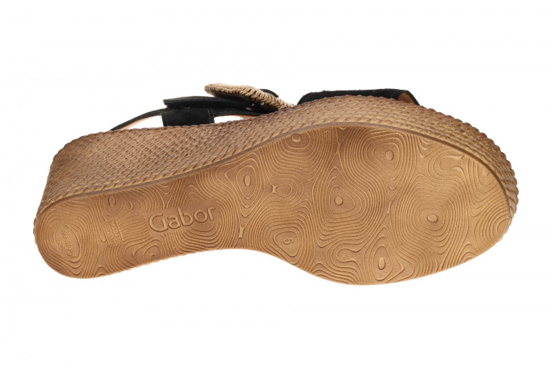 Gabor Wedges Keil Sandale schwarz 84.771.17