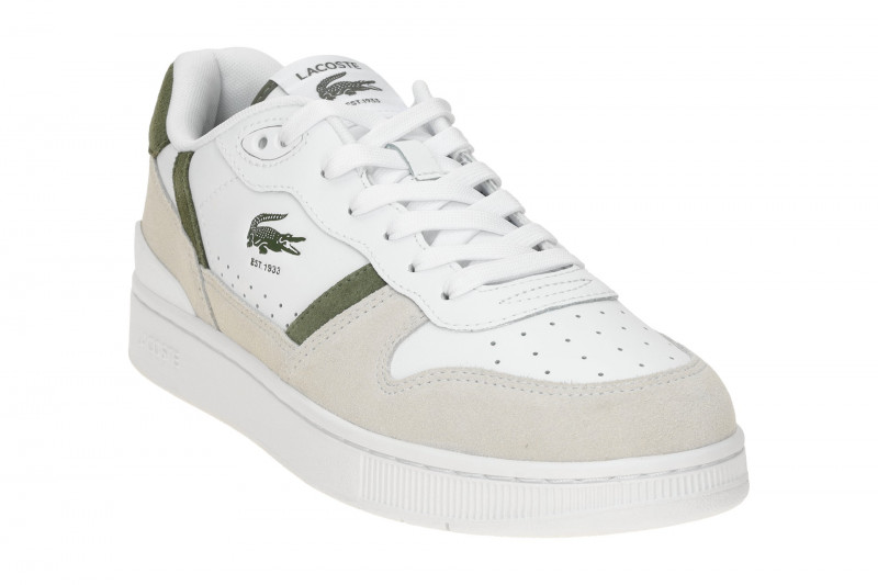 Lacoste T-Clip Set Schuhe Sneakers weiß grün khaki 0168