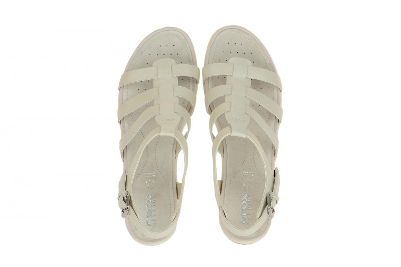 Geox Sandale Vega weiß metallic D72R6A