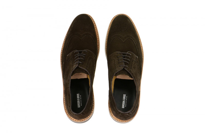 Gordon & Bros Levet dunkel-braun suede 2318