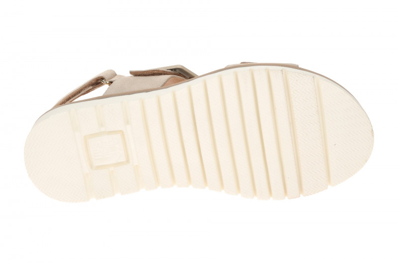 ara Kent Sandale beige Klett Samt 12-28134