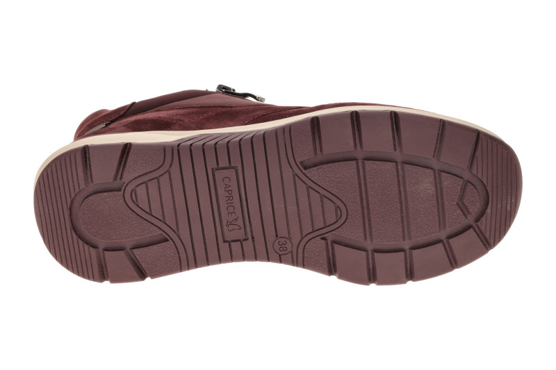 Caprice Schuhe Mid Sneaker rot bordo Warmfutter TEX 26202