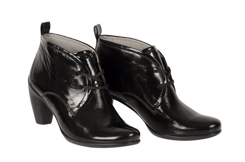 Ecco Sculptured 65 Stiefelette schwarz Lack 23353304001