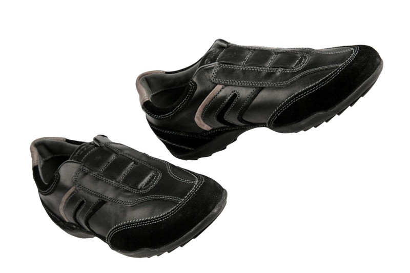 Geox Pietro N Schuhe schwarz grau Slipper