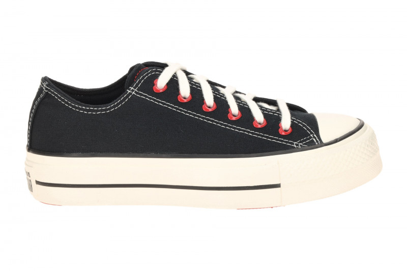 Converse Schuhe Chuck Taylor All Star Plateau schwarz Herz