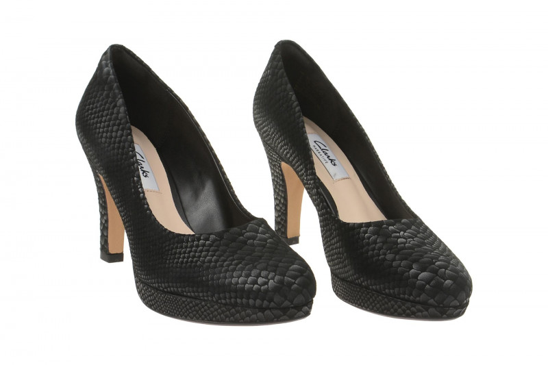 Clarks Pumps Crisp Kendra schwarz snake