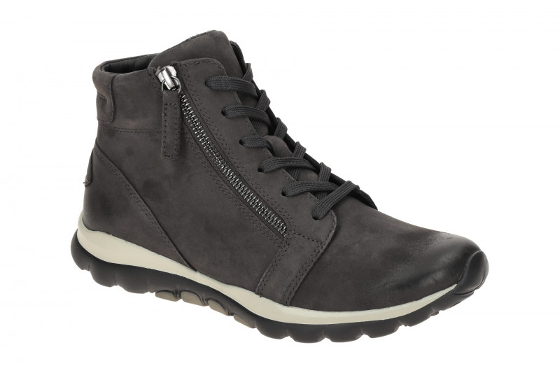 Gabor RollingSoft Schuhe Stiefel dunkelgrau Nubuck