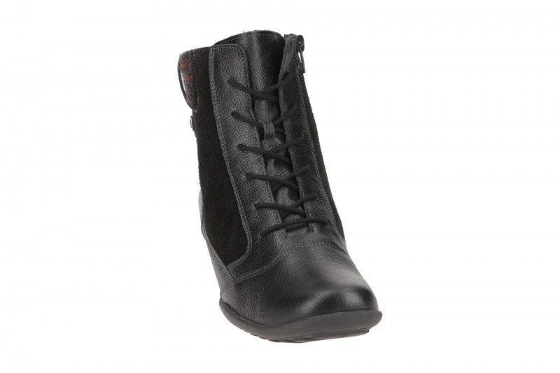 Waldläufer Katja Warmfutter Stiefeletten schwarz K-Weite