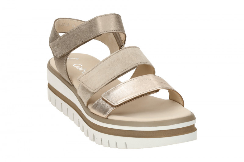 Gabor Plateau Sandalen beige Metallic 64.620.62