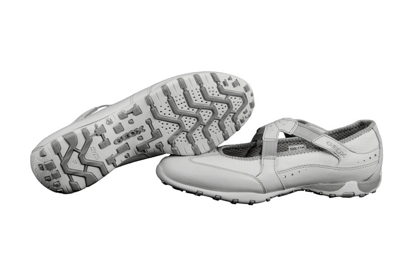 Geox Schuhe Freccia Bal in weiß Damen Slipper