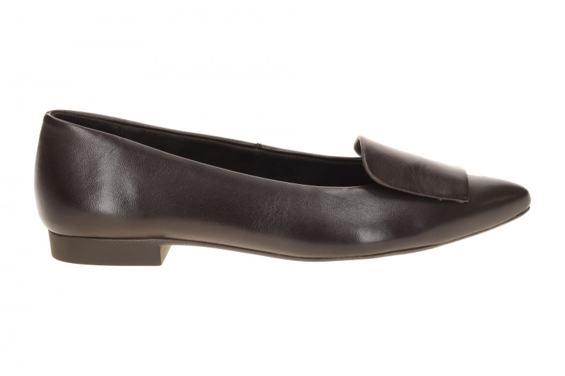 Paul Green Ballerinas braun mocca Leder-Kappe 3792