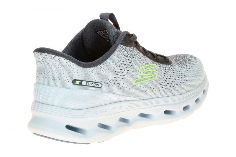 Skechers Go Walk Gliede Step Slipper blau grau SLIP-IN 125124