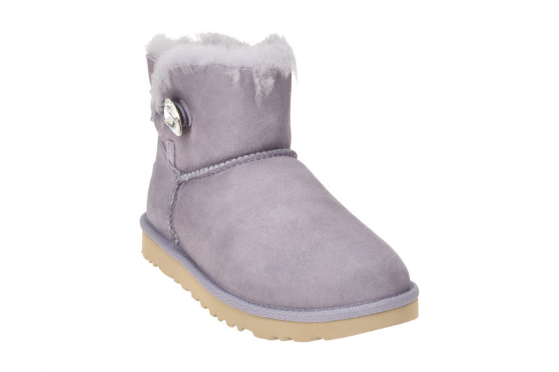 UGG Mini Bailey Button Bling Stiefel lila june-gloom