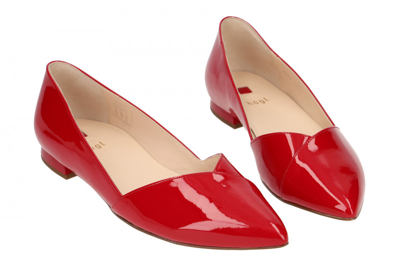 Högl Ballerinas Boulevard rot Lack 0014