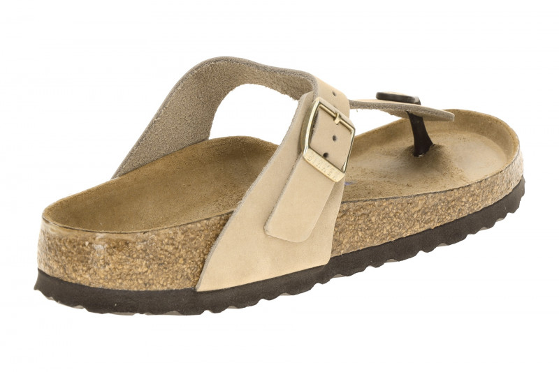 Birkenstock Gizeh Pantolette beige SCHMAL 1019014