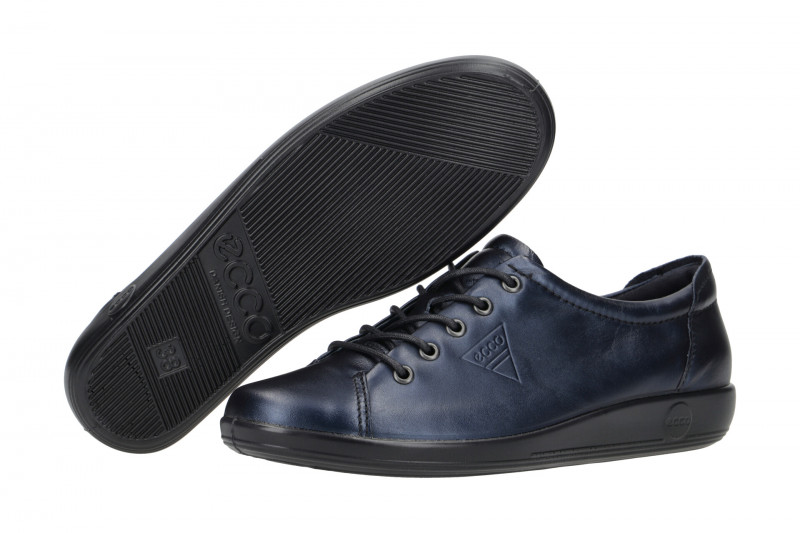 Ecco Soft 2 Schuhe blau metallic