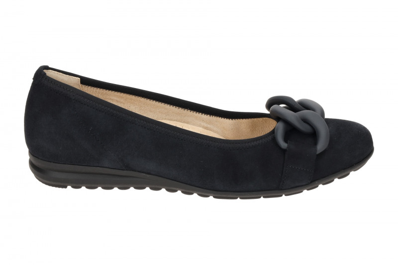 Gabor comfort Ballerina blau Velour 82.625.36