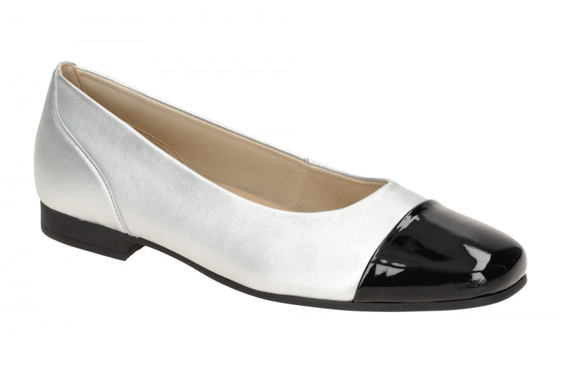 Gabor Schuhe Ballerina silber grau metallic 51.351.61
