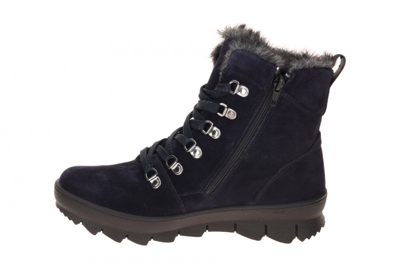 Legero Novara Stiefel blau oceano Velour GORE-TEX 530
