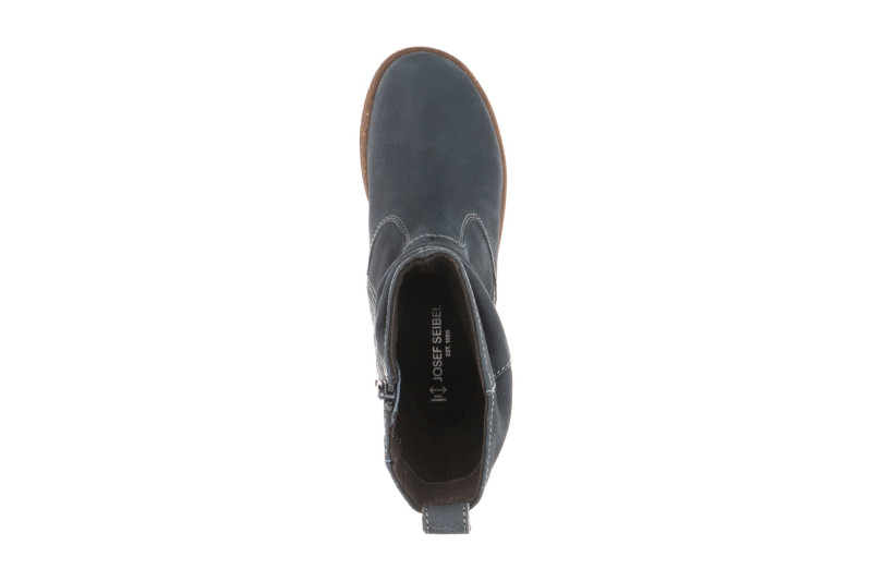 Josef Seibel Angelina Damen Stiefel blau H-Weite Nubuck