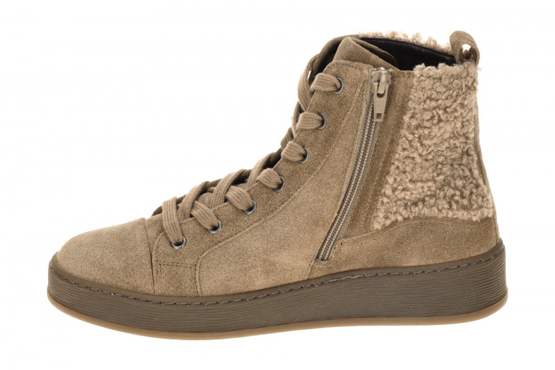 Gabor Mid Sneaker Boots braun Velour Fell 76.776.34