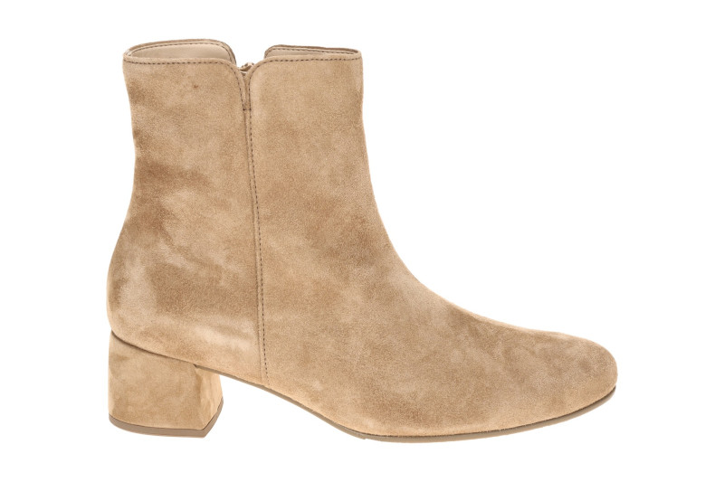 Gabor Stiefelette Ankle Boots beige sand Samt 8036.01.006
