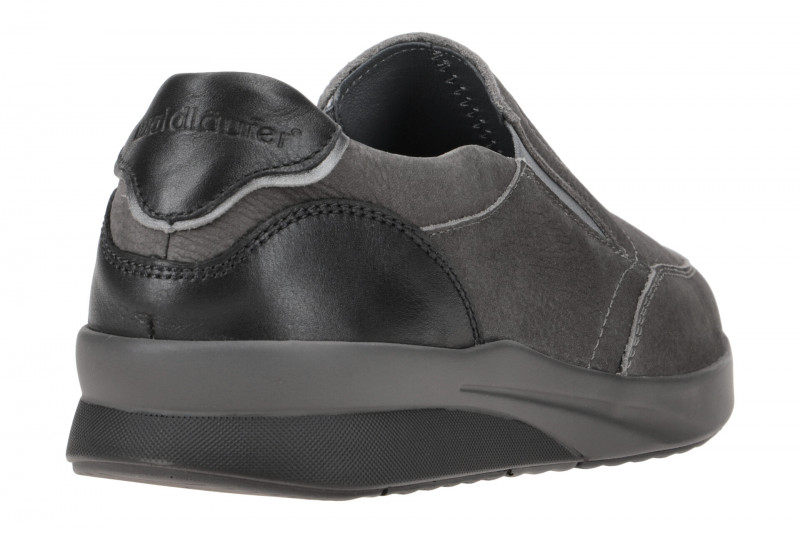 Waldläufer Fabian Slipper grau dunkle Sohle K-Weite 654502