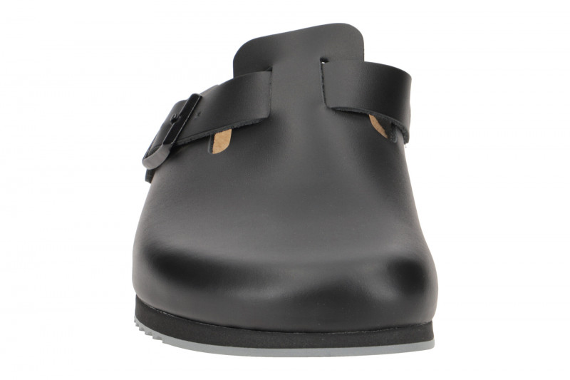 Birkenstock Boston Pantolette schwarz Naturleder Normal-Weit 60194