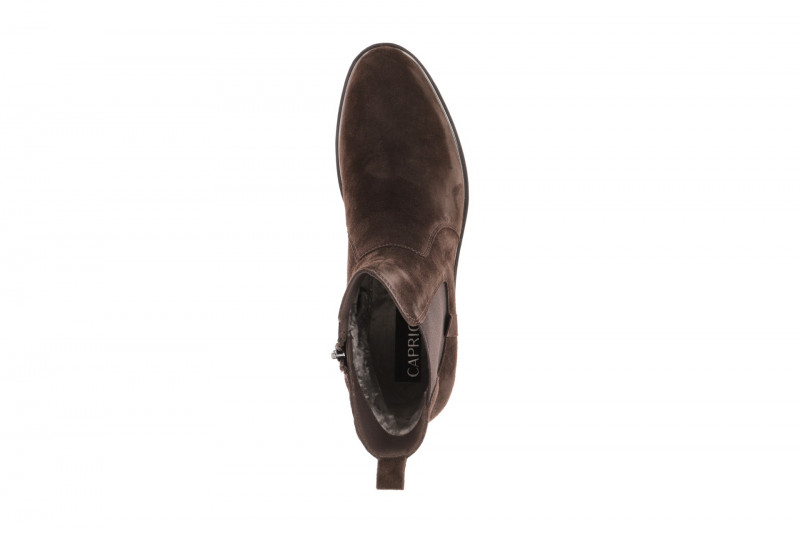 Caprice Stiefelette Ankle Boot brau Velour 25304