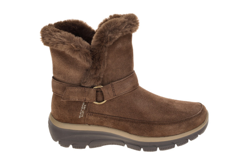 Skechers Easy Going Stiefel dunkelbraun Schlupf Boot