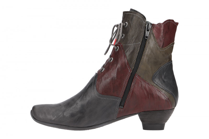 Think Aida Stiefel grau rot grün kombi