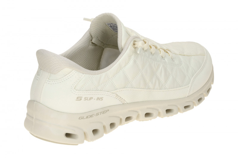 Skechers Glide Step Schuhe beige offwhite Slip-Ins 104556