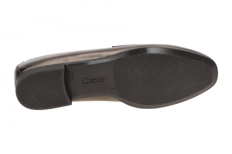 Gabor Schuhe Slipper braun bronce metallic Loafer 55.270.64